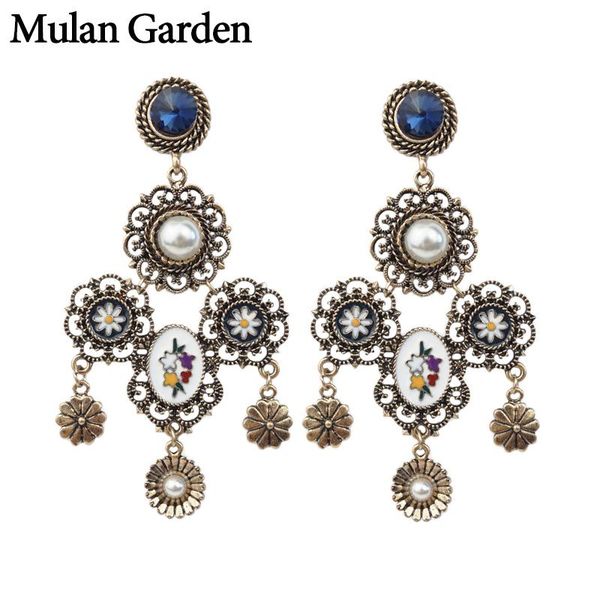 m&g pearl flower gothic earrings women blue rhinestone statement dangle earrings vintage jewelry needle accessories, Silver
m&g pearl flower gothic earrings women blue rhinestone statement dangle earrings vintage jewelry needle accessories, Silver