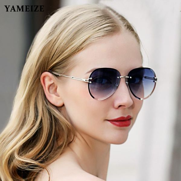 sunglasses yameize retro oval rimless women gradient cutting lens frameless classic vintage sun glasses female eyewear gafas, White;black
sunglasses yameize retro oval rimless women gradient cutting lens frameless classic vintage sun glasses female eyewear gafas, White;black
