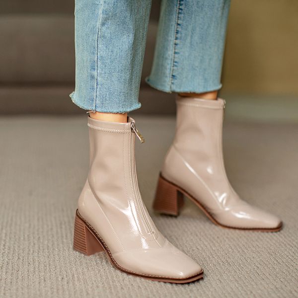2020 ankle female leathe vintage high-heeled fahion toe solid heel heavy winter boots jr9e, Black
2020 ankle female leathe vintage high-heeled fahion toe solid heel heavy winter boots jr9e, Black