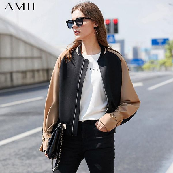 amii minimalism autumn winter fashion womens jacket causal stand collar spliced full sleeve women jacket causal coat 120303381, Black;brown
amii minimalism autumn winter fashion womens jacket causal stand collar spliced full sleeve women jacket causal coat 120303381, Black;brown
