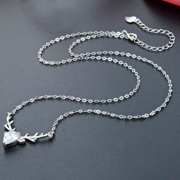 korean version fresh fashion sweet elk pendant s925 sterling silver diamond inlaid with a deer you necklace women fashion clavi
korean version fresh fashion sweet elk pendant s925 sterling silver diamond inlaid with a deer you necklace women fashion clavi