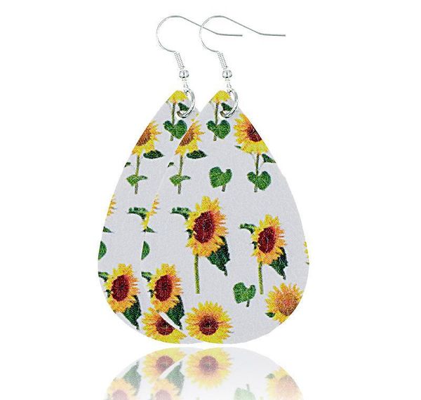 sunflower printed faux leather teardrop earrings colorful layered flower pattern water drop earrings creative gifts u73fy jllmc 
sunflower printed faux leather teardrop earrings colorful layered flower pattern water drop earrings creative gifts u73fy jllmc