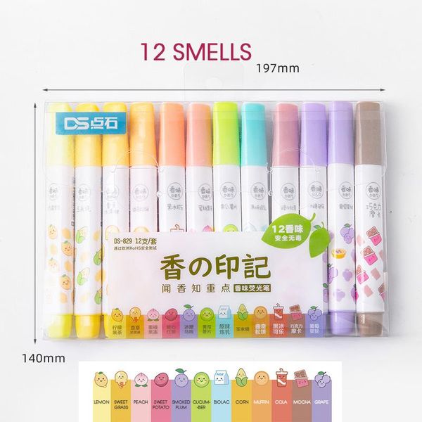 andstal 12 colors scented jumbo highlighter pen set aroma soft fluo fluorescent color highlighters school text marker markers h wmtlni, Black;red
andstal 12 colors scented jumbo highlighter pen set aroma soft fluo fluorescent color highlighters school text marker markers h wmtlni, Black;red