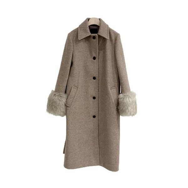 2021 autumn and winter new korean style temperament waist mid-length over the knee lace fashionable woolen coat jacket women, Black
2021 autumn and winter new korean style temperament waist mid-length over the knee lace fashionable woolen coat jacket women, Black
