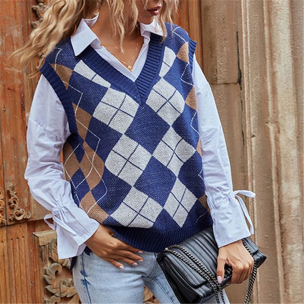 fashion stylist women sweaters vests 2021 soft cozy woman vest casual pullover lingge knitting ladies winter sweater vests, Black;white
fashion stylist women sweaters vests 2021 soft cozy woman vest casual pullover lingge knitting ladies winter sweater vests, Black;white