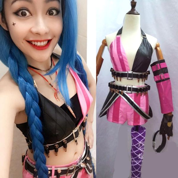 anime costumes jinx cosplay costume lol game party carnival halloween costumes for women, Black
anime costumes jinx cosplay costume lol game party carnival halloween costumes for women, Black