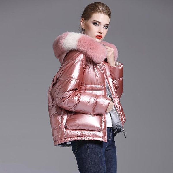 women's down & parkas 2021 winter short coat fashion big fur collar korean version of the bright loose jacket female tide, Black
women's down & parkas 2021 winter short coat fashion big fur collar korean version of the bright loose jacket female tide, Black