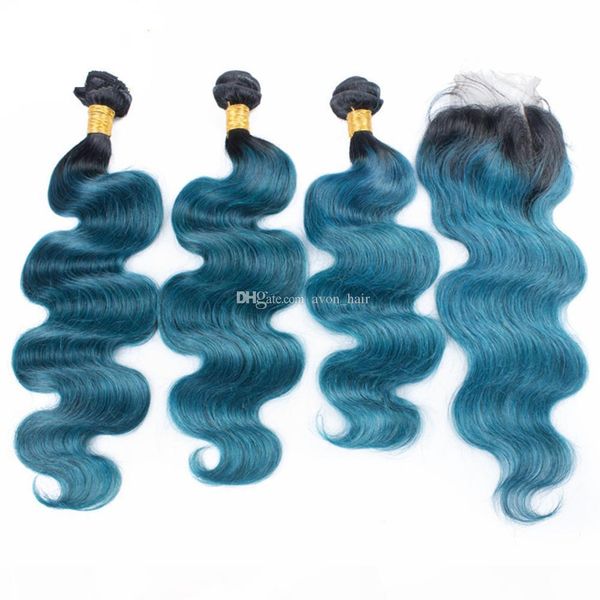 ombre color blue human hair 3bundles with closure 4pcs lot dark roots 1b blue body wave hair weaves with closurece closure 4x4, Black;brown
ombre color blue human hair 3bundles with closure 4pcs lot dark roots 1b blue body wave hair weaves with closurece closure 4x4, Black;brown