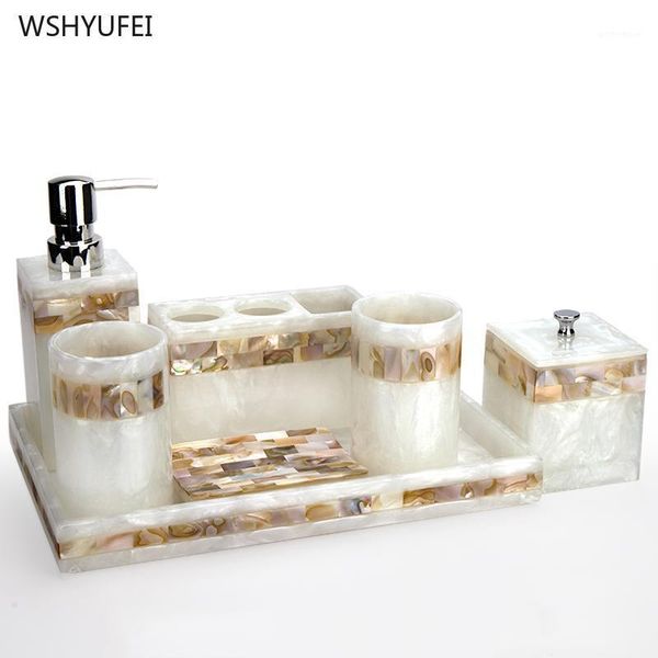 bath accessory set light luxury shell home bathroom european wash suit supplies brush tooth cup soap bottle dish toothbrush holder1
bath accessory set light luxury shell home bathroom european wash suit supplies brush tooth cup soap bottle dish toothbrush holder1