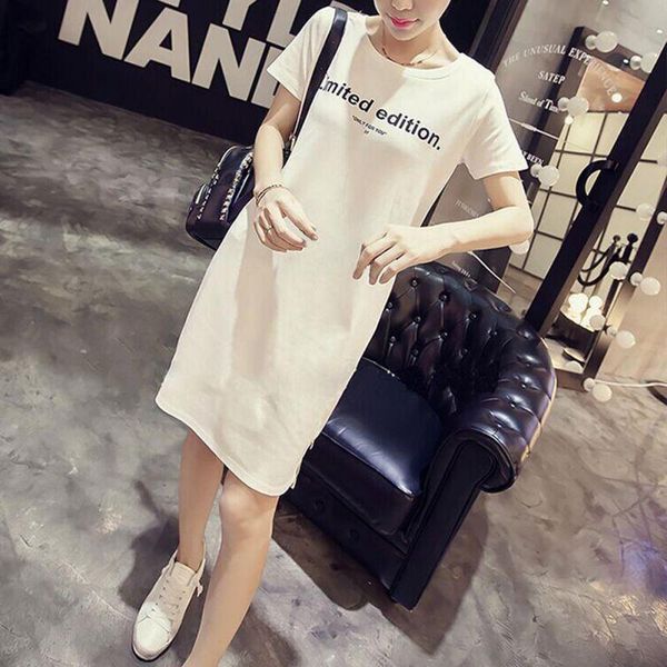 letter printed casual womens dress loose vestidos women short sleeve o neck t shirt dresses drop shipping good quality, Black;gray
letter printed casual womens dress loose vestidos women short sleeve o neck t shirt dresses drop shipping good quality, Black;gray