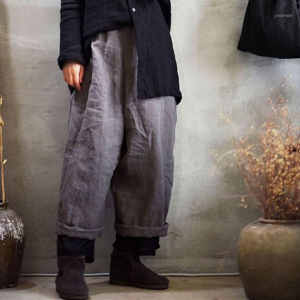 women's pants & capris johnature 2021 cotton linen elastic mid waist loose vintage full length spliced color casual women wide leg pant, Black;white
women's pants & capris johnature 2021 cotton linen elastic mid waist loose vintage full length spliced color casual women wide leg pant, Black;white