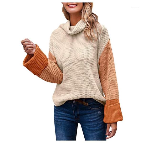 long sleeve turtleneck pullover fashion sweater casual loose plus size sweater 2020 spring and autumn new sweaters chandail1, White;black
long sleeve turtleneck pullover fashion sweater casual loose plus size sweater 2020 spring and autumn new sweaters chandail1, White;black