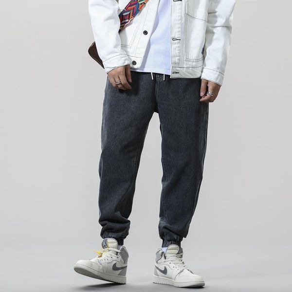 men's jeans japanese harlan boys' small-footed elasticated waist casual pants korean version of the trend men clothing dark gray, Blue
men's jeans japanese harlan boys' small-footed elasticated waist casual pants korean version of the trend men clothing dark gray, Blue