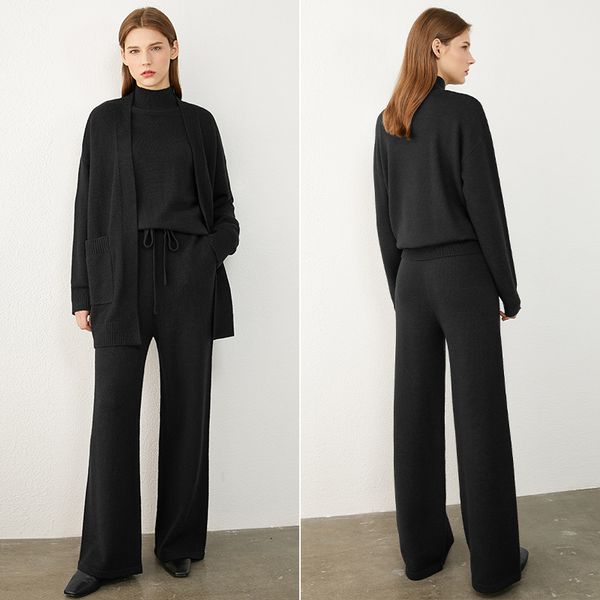 amii minimalism autumn winter women fashion solid turtleneck sweater causal elastic waist loose female pants 12040358 q1217, Black;white
amii minimalism autumn winter women fashion solid turtleneck sweater causal elastic waist loose female pants 12040358 q1217, Black;white