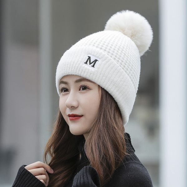 japanese new m letter fashion knitted hat women's korean autumn and winter plush warm wool hat
japanese new m letter fashion knitted hat women's korean autumn and winter plush warm wool hat