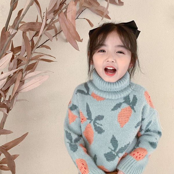 sweater pullover 2020 wear new girls' wtern sle broken flower knitted winter children's high collar bottomcoat fashion dtnw, Blue
sweater pullover 2020 wear new girls' wtern sle broken flower knitted winter children's high collar bottomcoat fashion dtnw, Blue