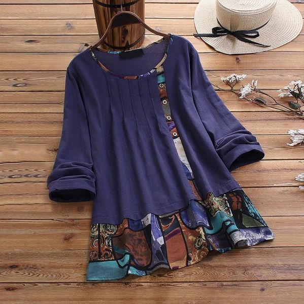 splice print women blouses casual loose button linen tanic blouse plus size chemisier femme blouse women bluzki damskie, White
splice print women blouses casual loose button linen tanic blouse plus size chemisier femme blouse women bluzki damskie, White