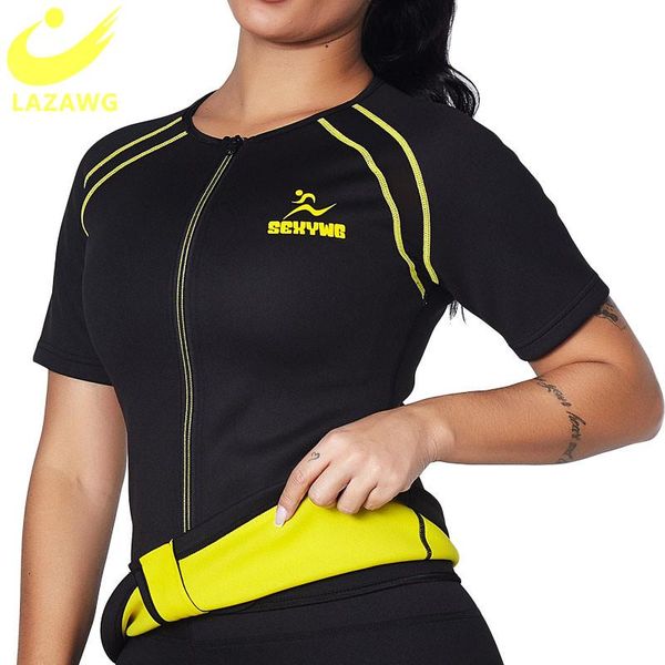 lazawg women sauna sweat suit neoprene body shapers vest sport workout corset heat slimming waist trainer shirt long sleeve, Black;gray
lazawg women sauna sweat suit neoprene body shapers vest sport workout corset heat slimming waist trainer shirt long sleeve, Black;gray