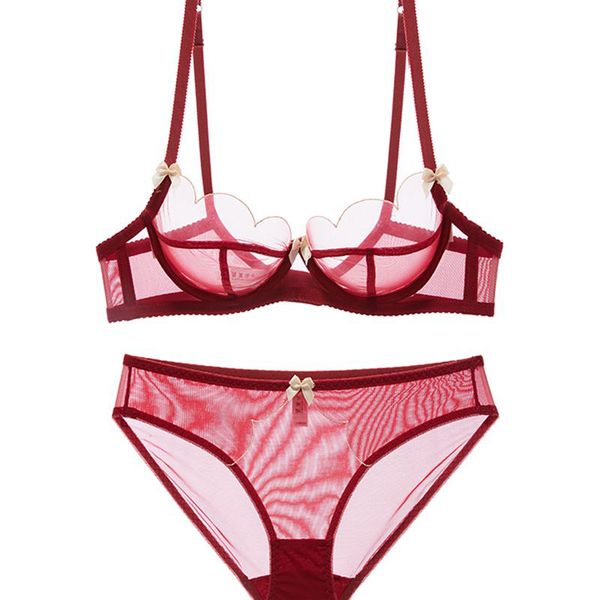 floral intimates bra set lace bras panties thin transparent women underwear temptation gauze sponge young girl bra set lj201031, Red;black
floral intimates bra set lace bras panties thin transparent women underwear temptation gauze sponge young girl bra set lj201031, Red;black