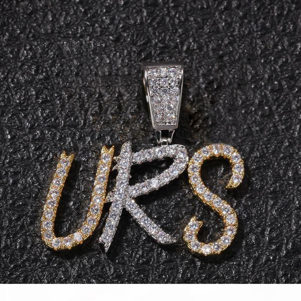 new fashion personalized 18k gold bling diamond cursive a-z initial letters custom name pendant necklace diy letter jewelry for couples, Silver
new fashion personalized 18k gold bling diamond cursive a-z initial letters custom name pendant necklace diy letter jewelry for couples, Silver