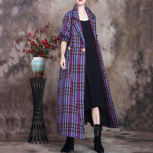 autumn and winter new original retro loose large size houndstooth mid-length windbreaker suit collar temperament jacket overcoat1, Black
autumn and winter new original retro loose large size houndstooth mid-length windbreaker suit collar temperament jacket overcoat1, Black