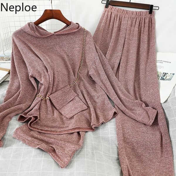 neploe loose crazy style casual 2 pcs women set hooded pullover solid + high waist hip wide leg pants dangle suit 49001 t200702, White
neploe loose crazy style casual 2 pcs women set hooded pullover solid + high waist hip wide leg pants dangle suit 49001 t200702, White