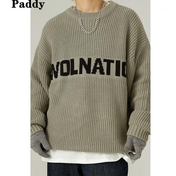 fashion casual letter sweater men fall winter fashion loose simple sweater men, White;black
fashion casual letter sweater men fall winter fashion loose simple sweater men, White;black