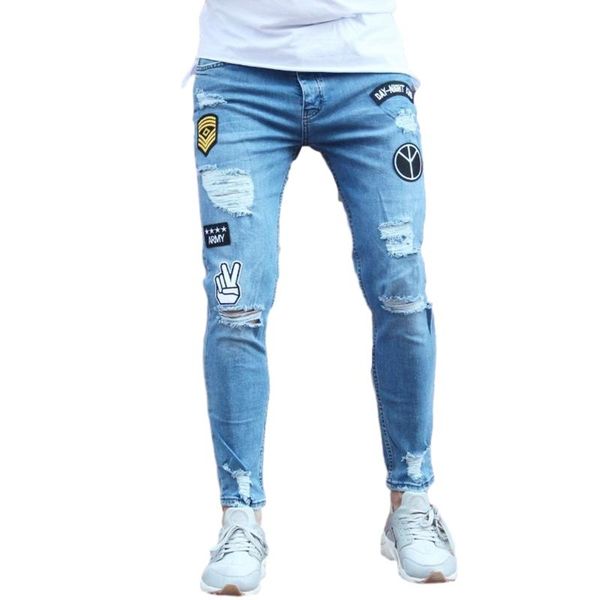 men's jeans casual 100% cotton men with knee rips army embroidery denim pants style good wholesale offer trend 2021, Blue
men's jeans casual 100% cotton men with knee rips army embroidery denim pants style good wholesale offer trend 2021, Blue