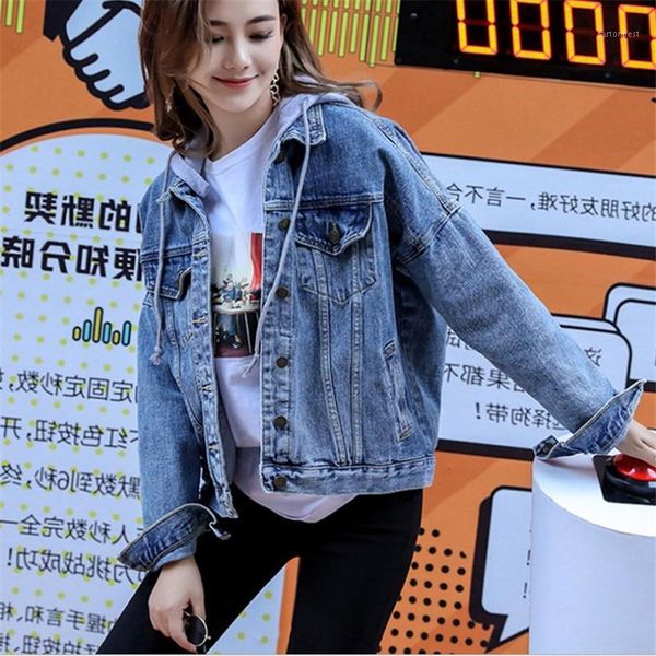 women's jackets female fashion vintage jeans spring autumn long sleeve hooded denim jacket women ladies casual basic coat jacket1, Black;brown
women's jackets female fashion vintage jeans spring autumn long sleeve hooded denim jacket women ladies casual basic coat jacket1, Black;brown