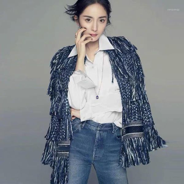 pinkoz runway celebrity style women tweed jacket coat vintage cusualtassel jacket outerwear1, Black
pinkoz runway celebrity style women tweed jacket coat vintage cusualtassel jacket outerwear1, Black