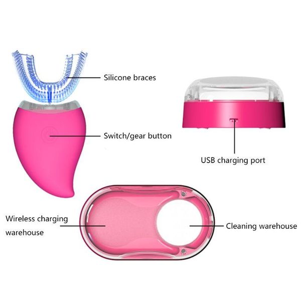 new love style auto disinfection u shape timer ultra sonic silicon waterproof electric toothbrush wireless rechargeable 3 modes
new love style auto disinfection u shape timer ultra sonic silicon waterproof electric toothbrush wireless rechargeable 3 modes