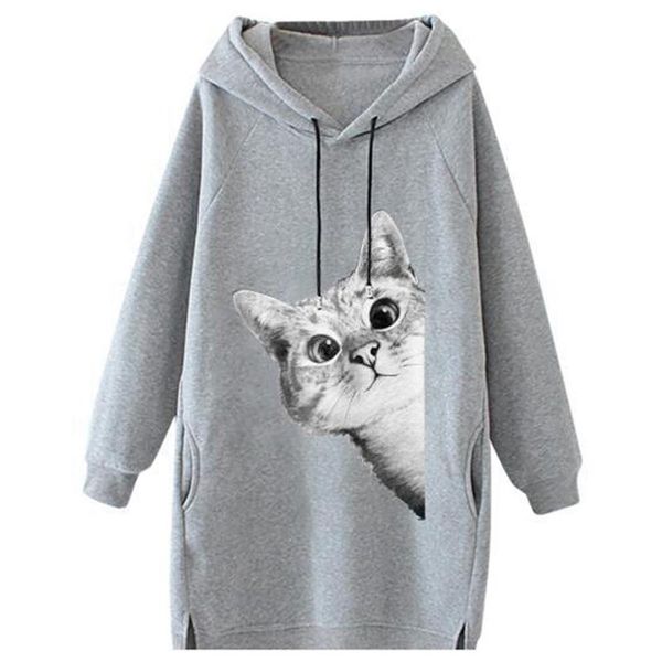 women's hoodies & sweatshirts 2021 streetwear women sweatshirt autumn long sleeve harajuku hoodie cute cat print sudadera, Black
women's hoodies & sweatshirts 2021 streetwear women sweatshirt autumn long sleeve harajuku hoodie cute cat print sudadera, Black