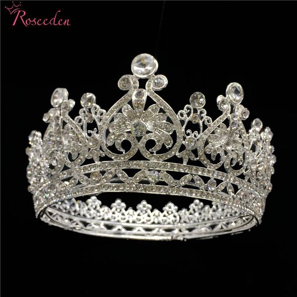romantic silver color bride tiara full round crown crystal princess pageant prom diadem bridal wedding hair jewelry re3043, Golden;silver
romantic silver color bride tiara full round crown crystal princess pageant prom diadem bridal wedding hair jewelry re3043, Golden;silver