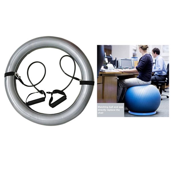 yoga ball chair inflatable stability holder base resistance bands
yoga ball chair inflatable stability holder base resistance bands