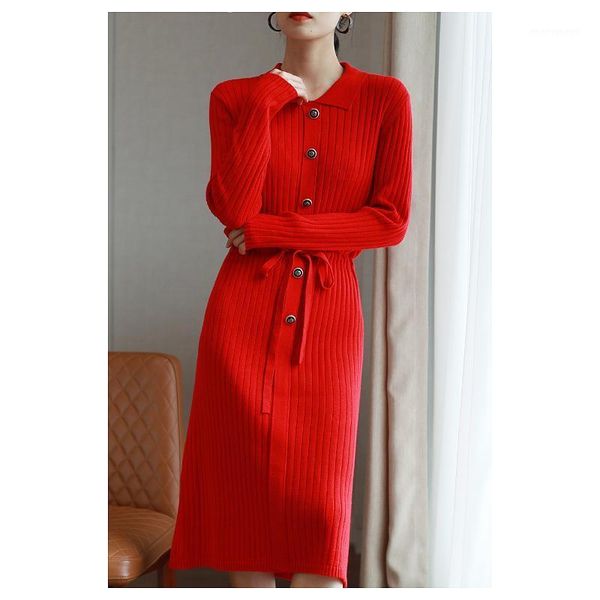 autumn 2020 new lapel temperament pure color long sleeve fashionable exquisite stripe knitted dress winter dress women1, Black;gray
autumn 2020 new lapel temperament pure color long sleeve fashionable exquisite stripe knitted dress winter dress women1, Black;gray