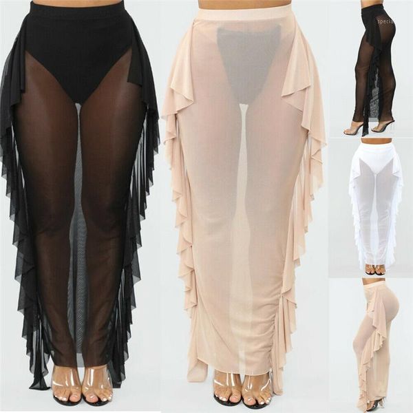 summer cover-ups women's chiffon see-through long maxi dress skirt high waist ladies skirts mesh sheer women sundress cover up1, White;black
summer cover-ups women's chiffon see-through long maxi dress skirt high waist ladies skirts mesh sheer women sundress cover up1, White;black