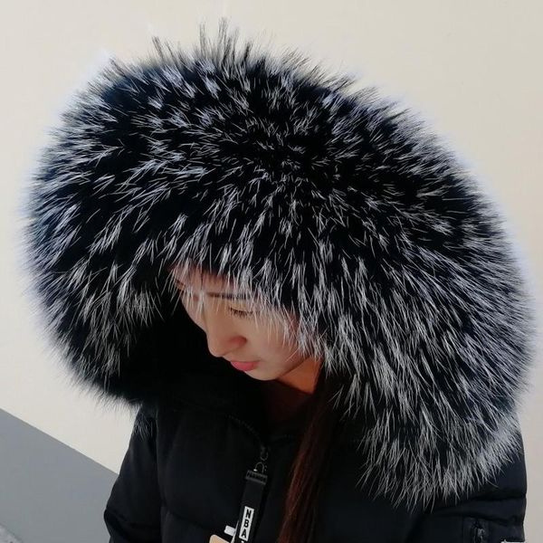 scarves big size natural real raccoon fur collar for women coat hooded warmer winter luxury shawl wraps female, Blue;gray
scarves big size natural real raccoon fur collar for women coat hooded warmer winter luxury shawl wraps female, Blue;gray