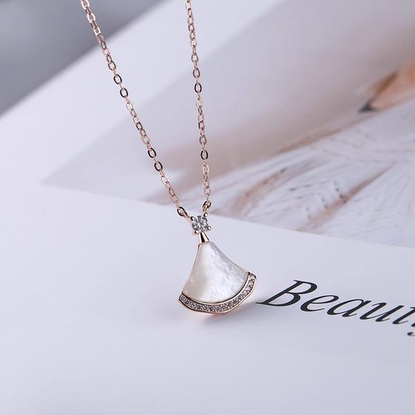 chains fun-beauty s925 sterling silver jewelry creative personality cute small skirt necklace fashion fan-shaped clavicle chain
chains fun-beauty s925 sterling silver jewelry creative personality cute small skirt necklace fashion fan-shaped clavicle chain