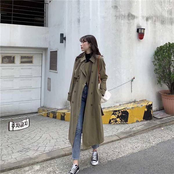 2020 spring autumn jacket new long wowen trench overcoat loose vintage windbreaker female outwear casual long coat1, Tan;black
2020 spring autumn jacket new long wowen trench overcoat loose vintage windbreaker female outwear casual long coat1, Tan;black