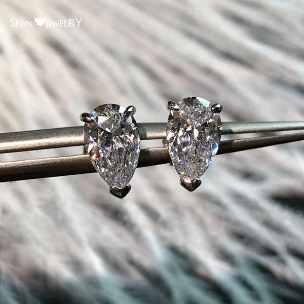 stud shipei 100% 925 sterling silver pear cut created moissanite gemstone wedding engagement ear earrings fine jewelry wholesale, Golden;silver
stud shipei 100% 925 sterling silver pear cut created moissanite gemstone wedding engagement ear earrings fine jewelry wholesale, Golden;silver