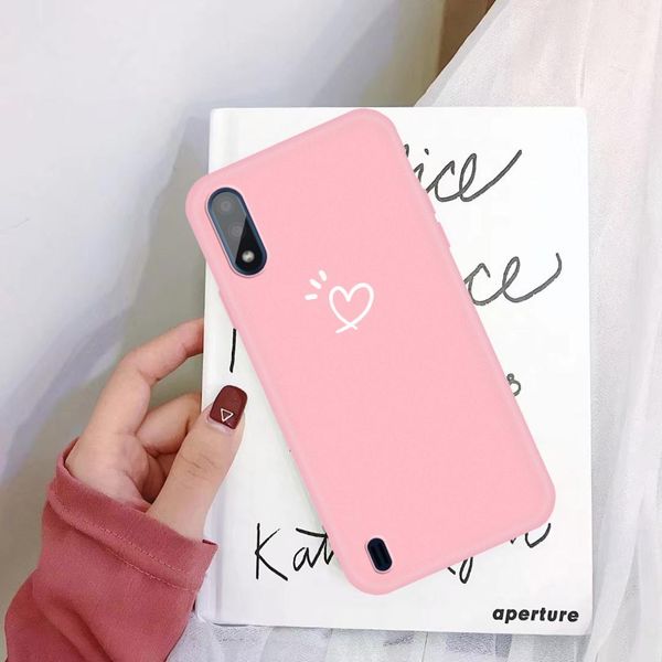 for galaxy a01 three dots love-heart pattern colorful frosted tpu phone protective case 
for galaxy a01 three dots love-heart pattern colorful frosted tpu phone protective case