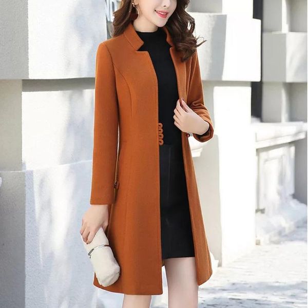 outerwear overcoat autumn jacket casual women fashion long woolen coat single breasted slim type female winter wool coats#j30, Black
outerwear overcoat autumn jacket casual women fashion long woolen coat single breasted slim type female winter wool coats#j30, Black