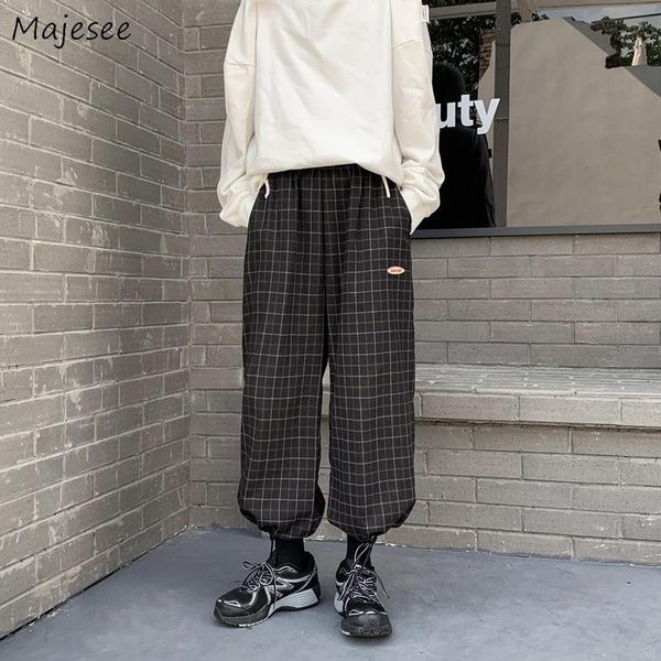 men's pants casual bundle men plaid loose elastic waist adjustable all-match full length korean style ulzzang chic student harajuku, Black
men's pants casual bundle men plaid loose elastic waist adjustable all-match full length korean style ulzzang chic student harajuku, Black