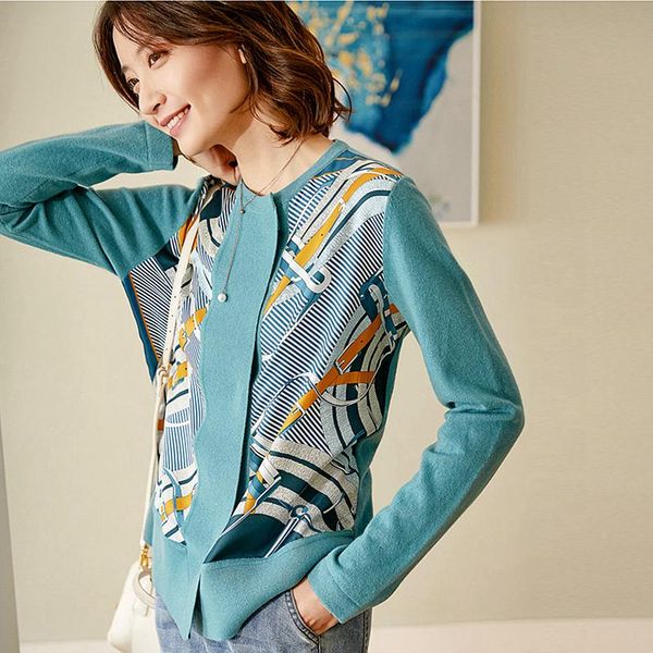 blouse women 100% silk patchwork cashmere wool blend 2 colors simple o neck knitted long sleeves loose casual new fashion, White
blouse women 100% silk patchwork cashmere wool blend 2 colors simple o neck knitted long sleeves loose casual new fashion, White