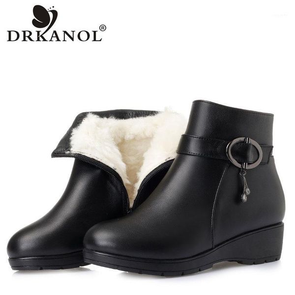 drkanol natural wool winter warm snow boots for women fur ankle boots black genuine leather waterproof women wedge h6061
drkanol natural wool winter warm snow boots for women fur ankle boots black genuine leather waterproof women wedge h6061