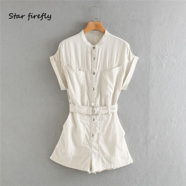 star firefly fashion za jumpsuit female 2020 summer casual round neck pocket single-breasted with belt tooling style jumpsuit t200704, Black;white
star firefly fashion za jumpsuit female 2020 summer casual round neck pocket single-breasted with belt tooling style jumpsuit t200704, Black;white