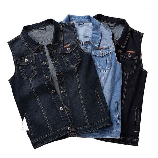 mcikkny men summer casual denim vest multi pockets solid color waistcoats for male sleeves jeans jackets plus size m-8xl1, Black;white
mcikkny men summer casual denim vest multi pockets solid color waistcoats for male sleeves jeans jackets plus size m-8xl1, Black;white