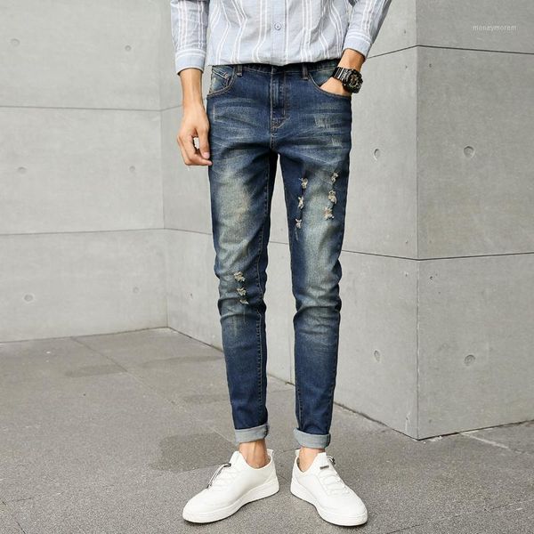 men's jeans 2021 autumn men's stretch korea summer youth students trousers hole casual pants solid color large size jeans1, Blue
men's jeans 2021 autumn men's stretch korea summer youth students trousers hole casual pants solid color large size jeans1, Blue