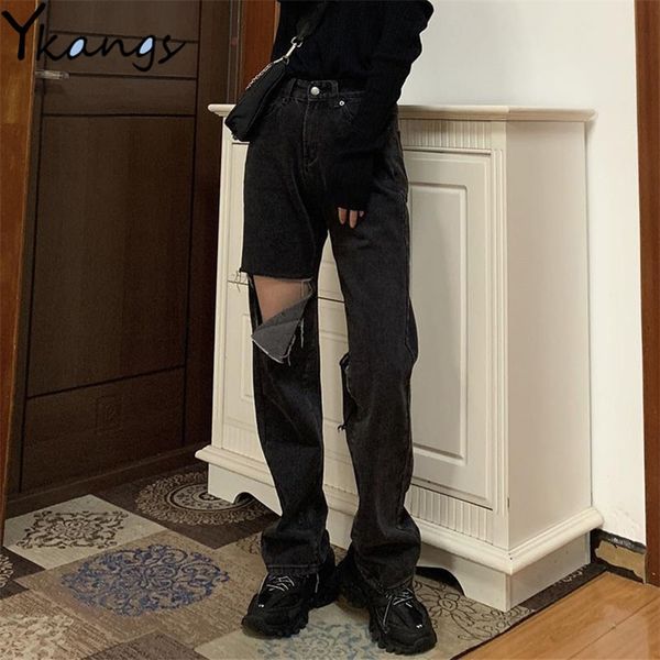 ripped jeans for women plus size 5xl high waist mom jeans vintage black denim pants full length trouser harajuku hollow out hole 201225, Blue
ripped jeans for women plus size 5xl high waist mom jeans vintage black denim pants full length trouser harajuku hollow out hole 201225, Blue
