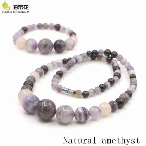 purple natural amethysts gemstones 6-16mm necklace bracelet stone long chain quartz crystal women's health jewelry christmas gif, Silver
purple natural amethysts gemstones 6-16mm necklace bracelet stone long chain quartz crystal women's health jewelry christmas gif, Silver